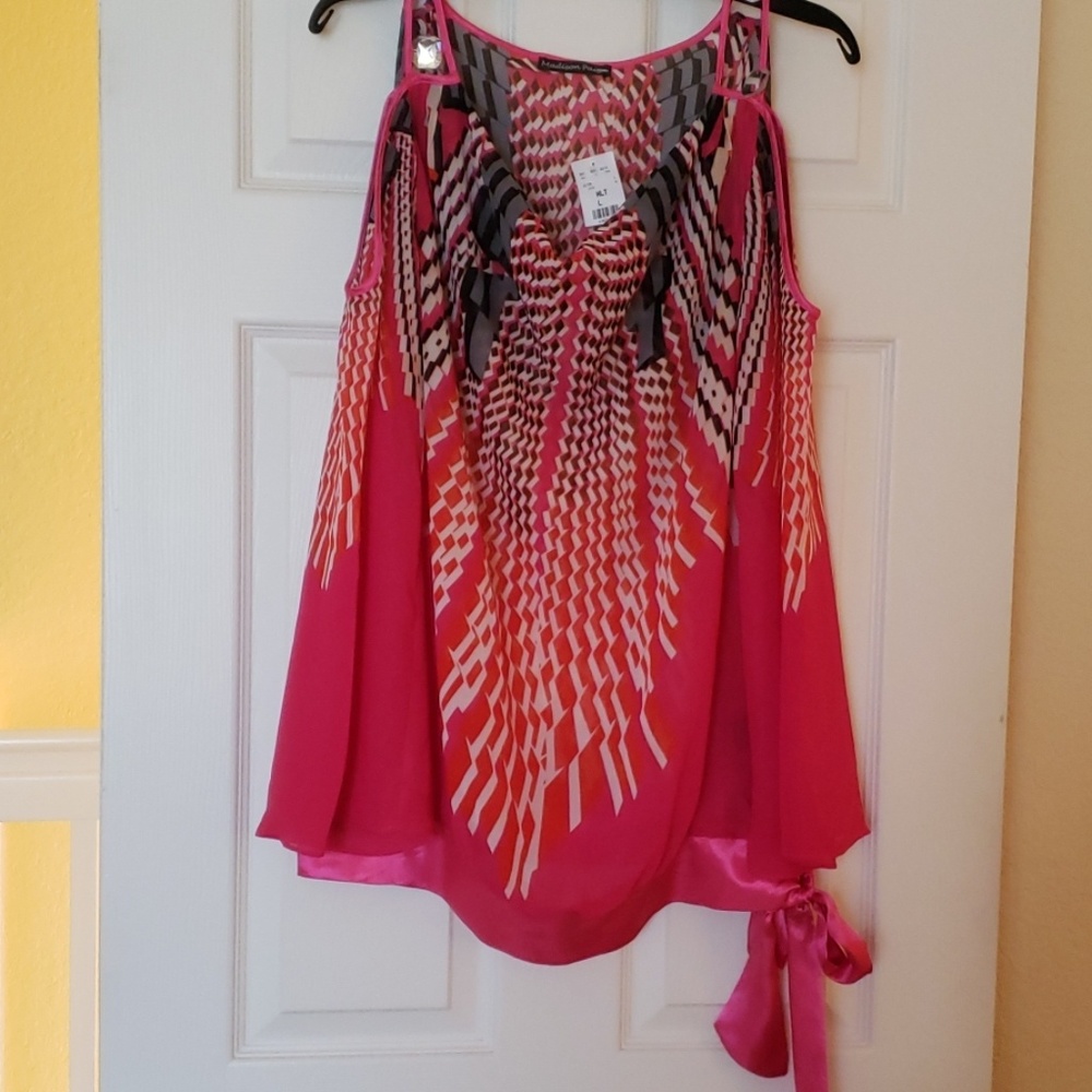 NWT, Cold Shoulder Sheer Top